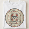ADRENALINE FEELS LIKE FOCUS | BMX Enthusiast T-shirt - close up