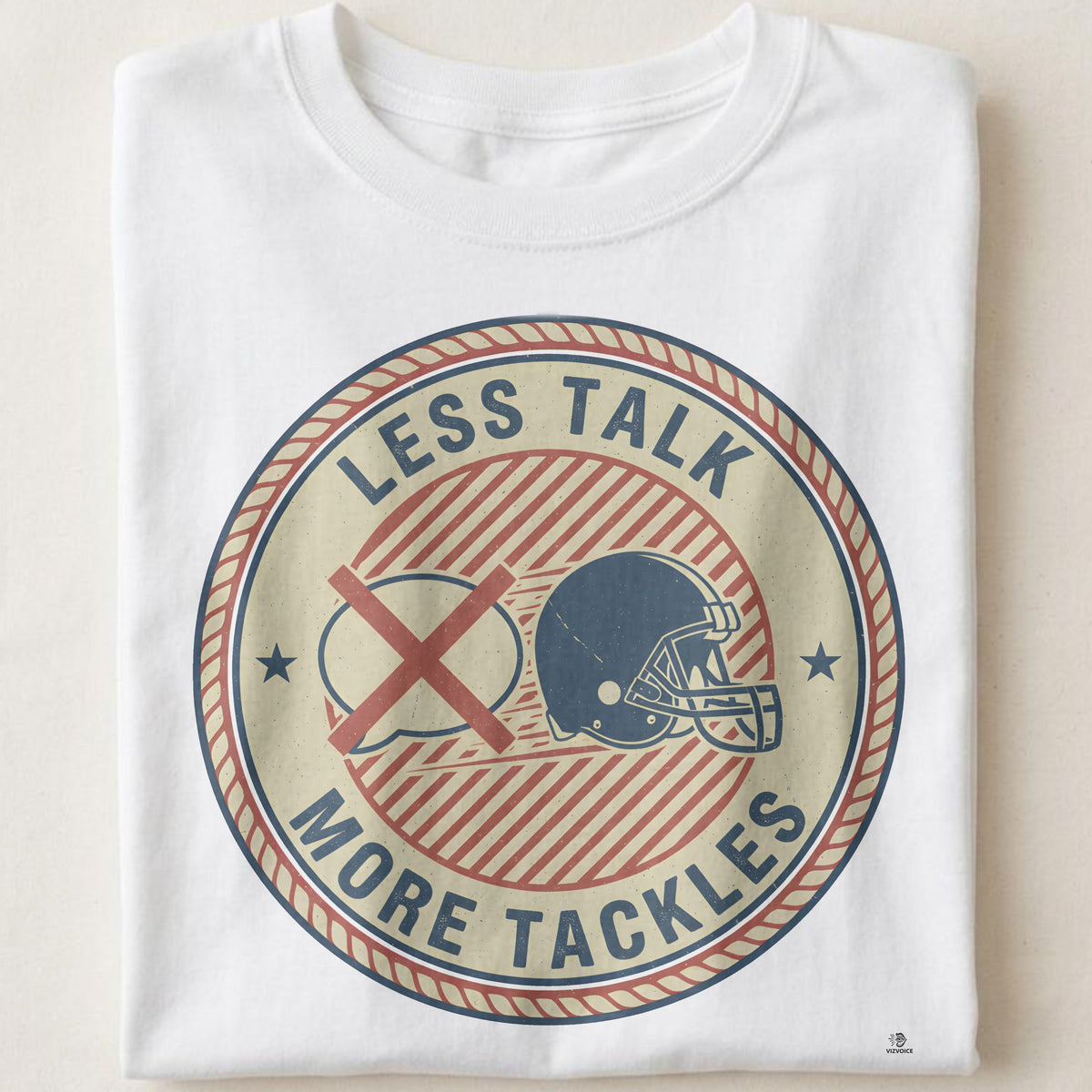 LESS TALK MORE TACKLES | Funny Rugby T-Shirt