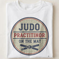 JUDO PRACTITIONER ON THE MAT | Funny Judo T-Shirt - close up
