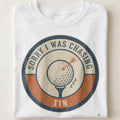 SORRY I WAS CHASING TIN | Funny Squash T-Shirt - close up