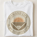 DIAMOND LIFE IS MY FAVORITE LIFE | Funny Softball T-Shirt - close up