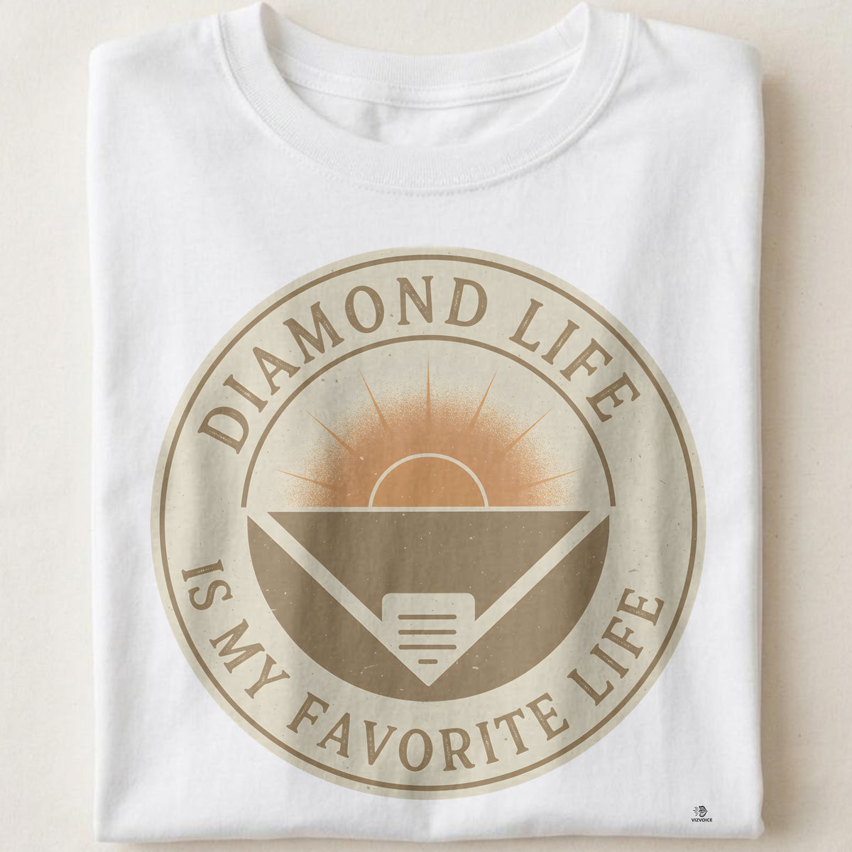 DIAMOND LIFE IS MY FAVORITE LIFE | Funny Softball T-Shirt