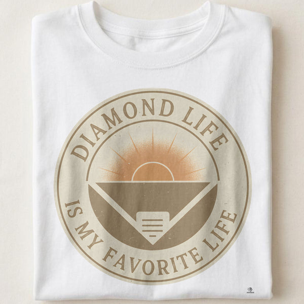 DIAMOND LIFE IS MY FAVORITE LIFE | Funny Softball T-Shirt