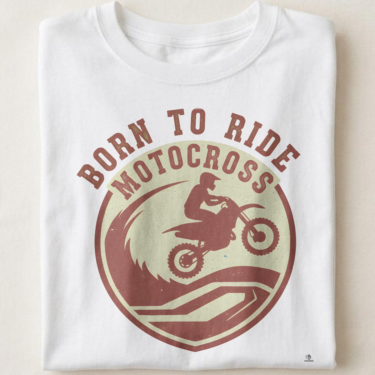 BORN TO RIDE MOTOCROSS | Fun Motocross T-Shirt