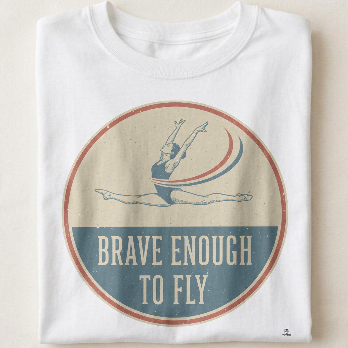 BRAVE ENOUGH TO FLY | Inspirational Gymnastics T-Shirt