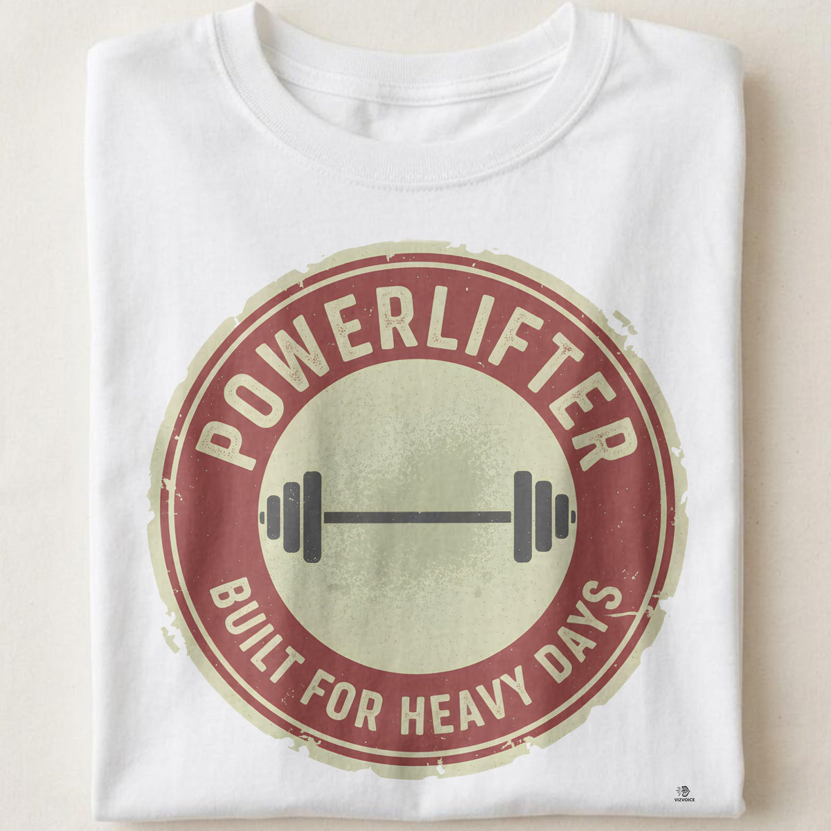 POWERLIFTER BUILT FOR HEAVY DAYS | Durable Powerlifting T-Shirt