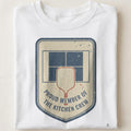 PROUD MEMBER OF THE KITCHEN CREW | Pickleball T-Shirt for Chefs - close up