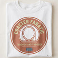 COASTER FANATIC THROUGH AND THROUGH | Fun T-shirt for Theme Parks - close up