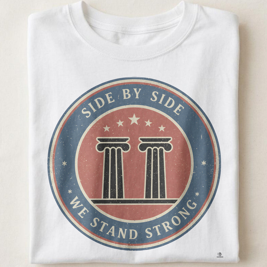 SIDE BY SIDE WE STAND STRONG | Sibling T-Shirt