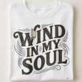 WIND IN MY SOUL | Nautical Vibes T-shirt - close up