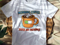 MORNING COFFEE SAVES MY PATIENCE | Funny Teacher T-Shirt