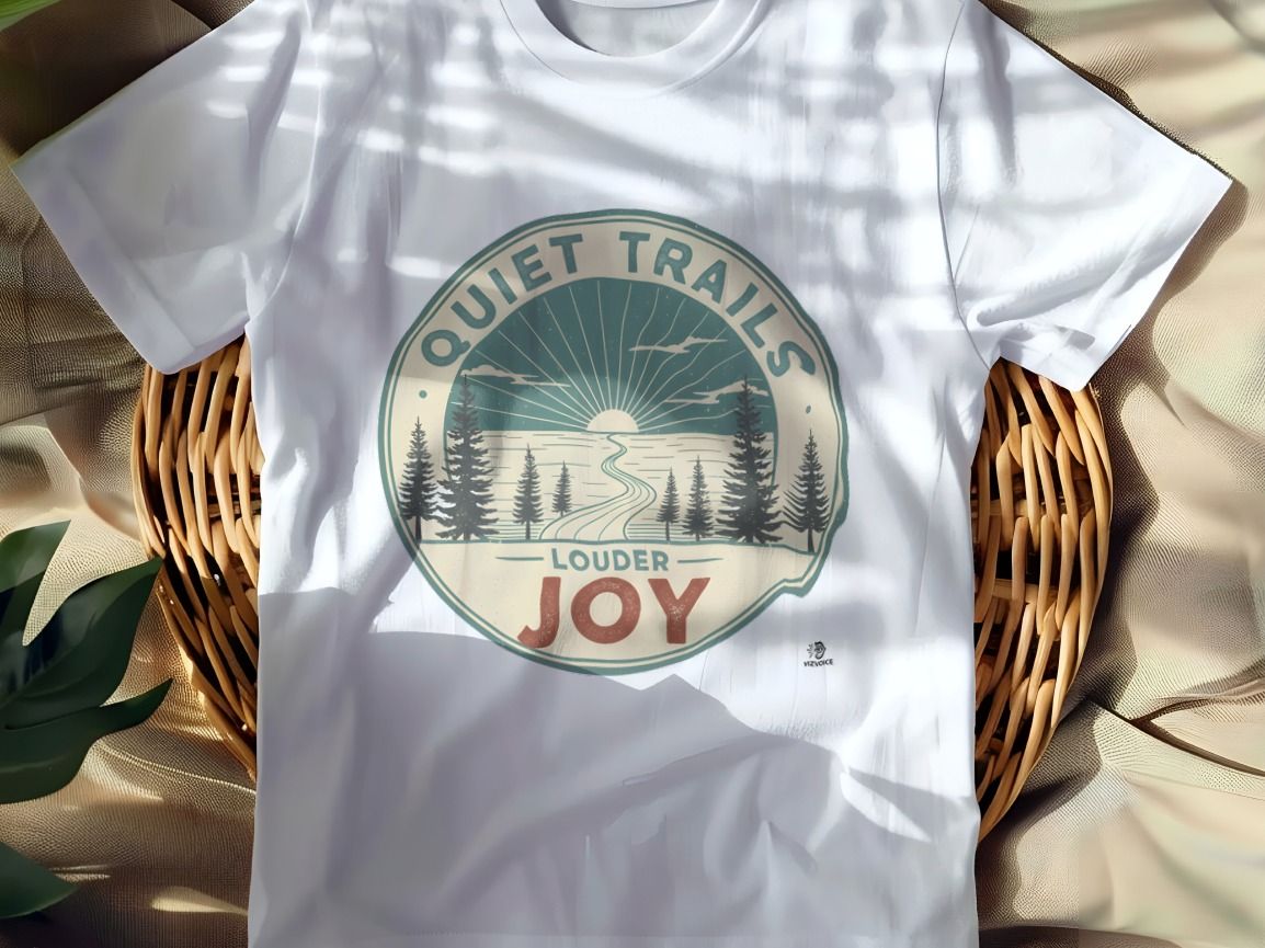 QUIET TRAILS LOUDER JOY | Joyful Hiking T-Shirt