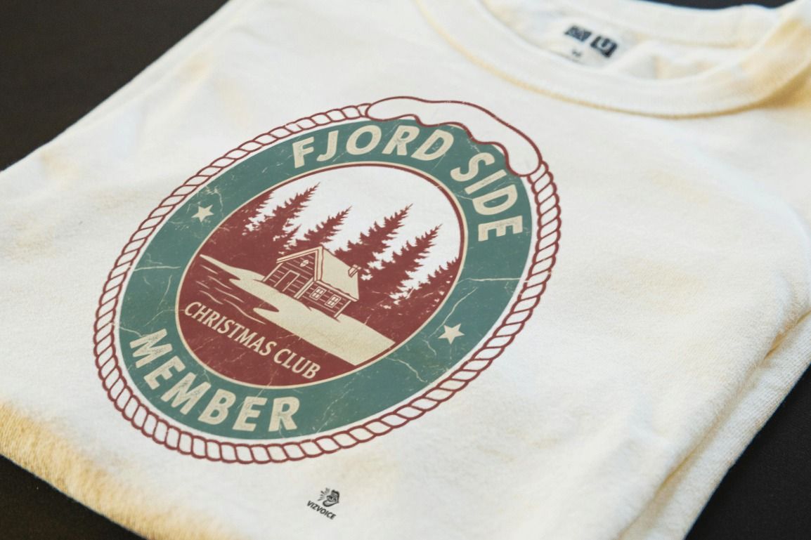 FJORD SIDE CHRISTMAS CLUB MEMBER | Cozy Scandinavian T-Shirt