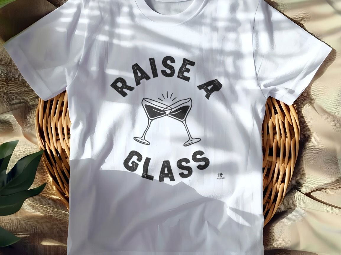 RAISE A GLASS | Funny Wine Lovers T-Shirt