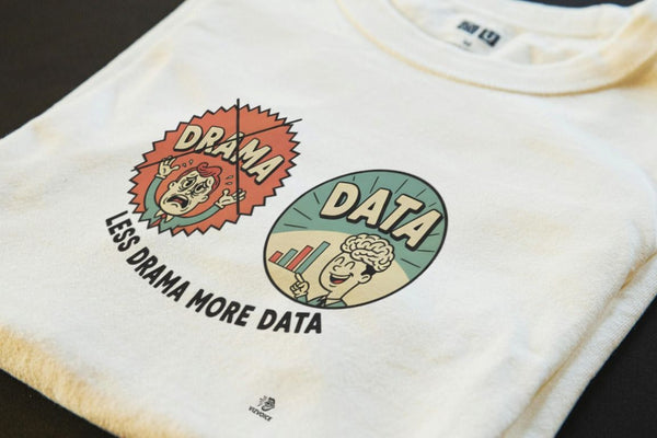 LESS DRAMA MORE DATA | Bold Birthday T-Shirt