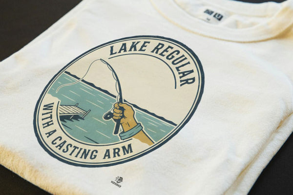 LAKE REGULAR WITH A CASTING ARM | Funny Fishing T-Shirt