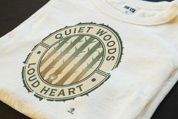 QUIET WOODS LOUD HEART | Cozy Camping T-Shirt