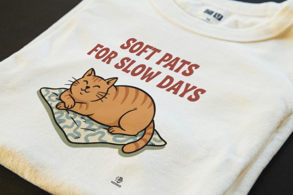 SOFT PATS FOR SLOW DAYS | Cozy T-Shirt for Senior Cat Parents