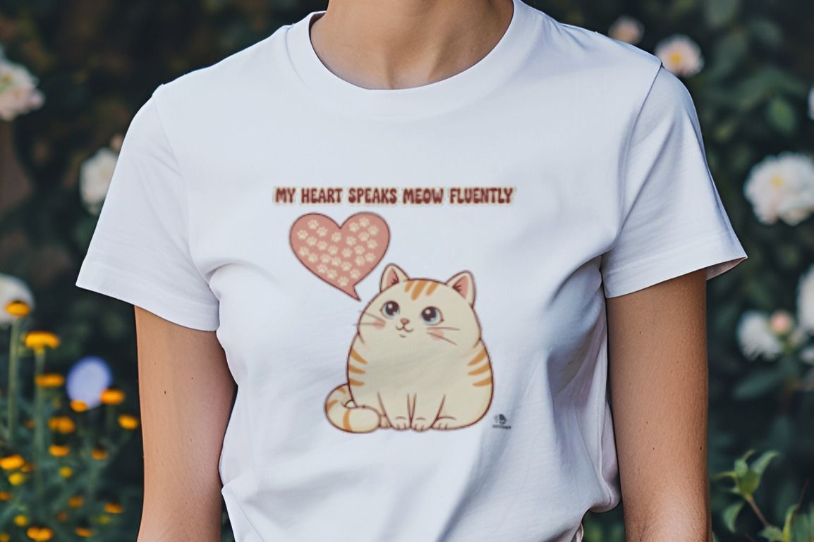 MY HEART SPEAKS MEOW FLUENTLY | Purrfect Cat Lover T-Shirt