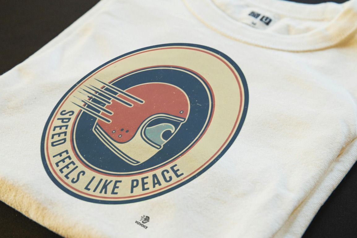 SPEED FEELS LIKE PEACE | Humorous Motorcycle T-shirt