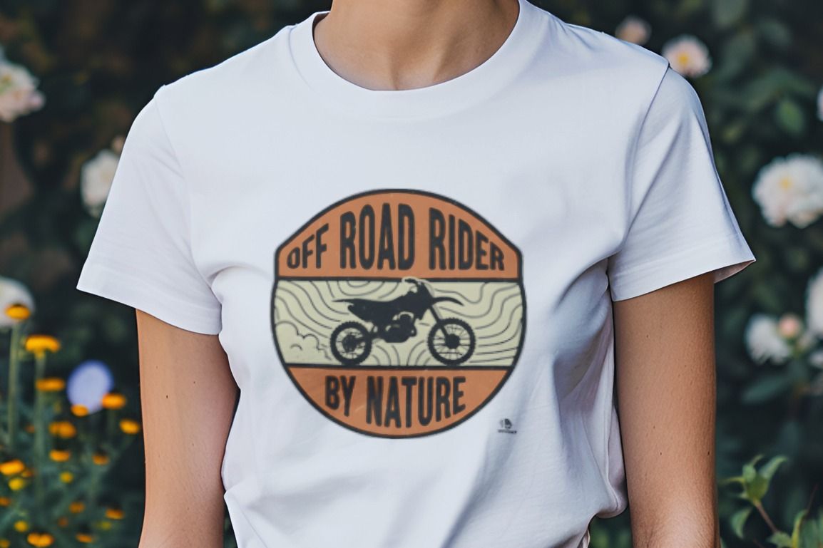 OFF ROAD RIDER BY NATURE | Humorous Motorcycle T-Shirt