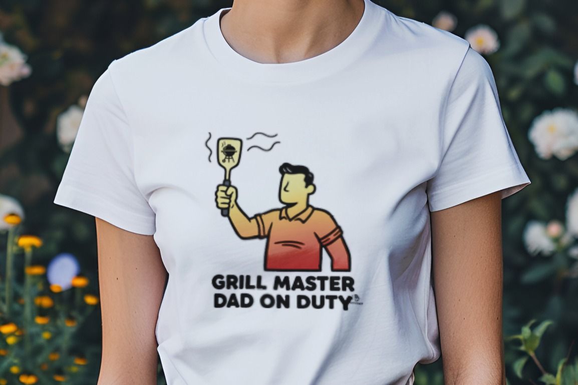 GRILL MASTER DAD ON DUTY | Humorous T-shirt for Dads
