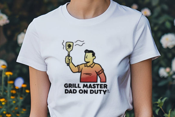 GRILL MASTER DAD ON DUTY | Humorous T-shirt for Dads
