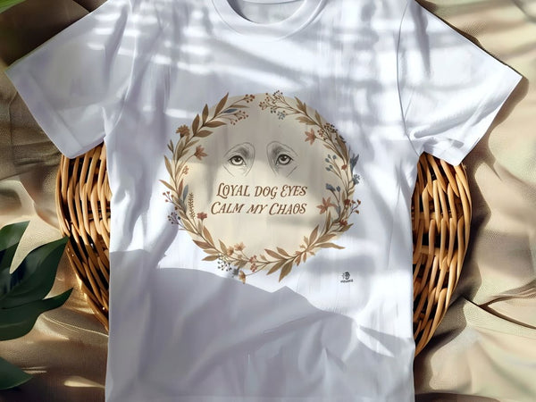 LOYAL DOG EYES CALM MY CHAOS | Funny German Shepherd T-Shirt