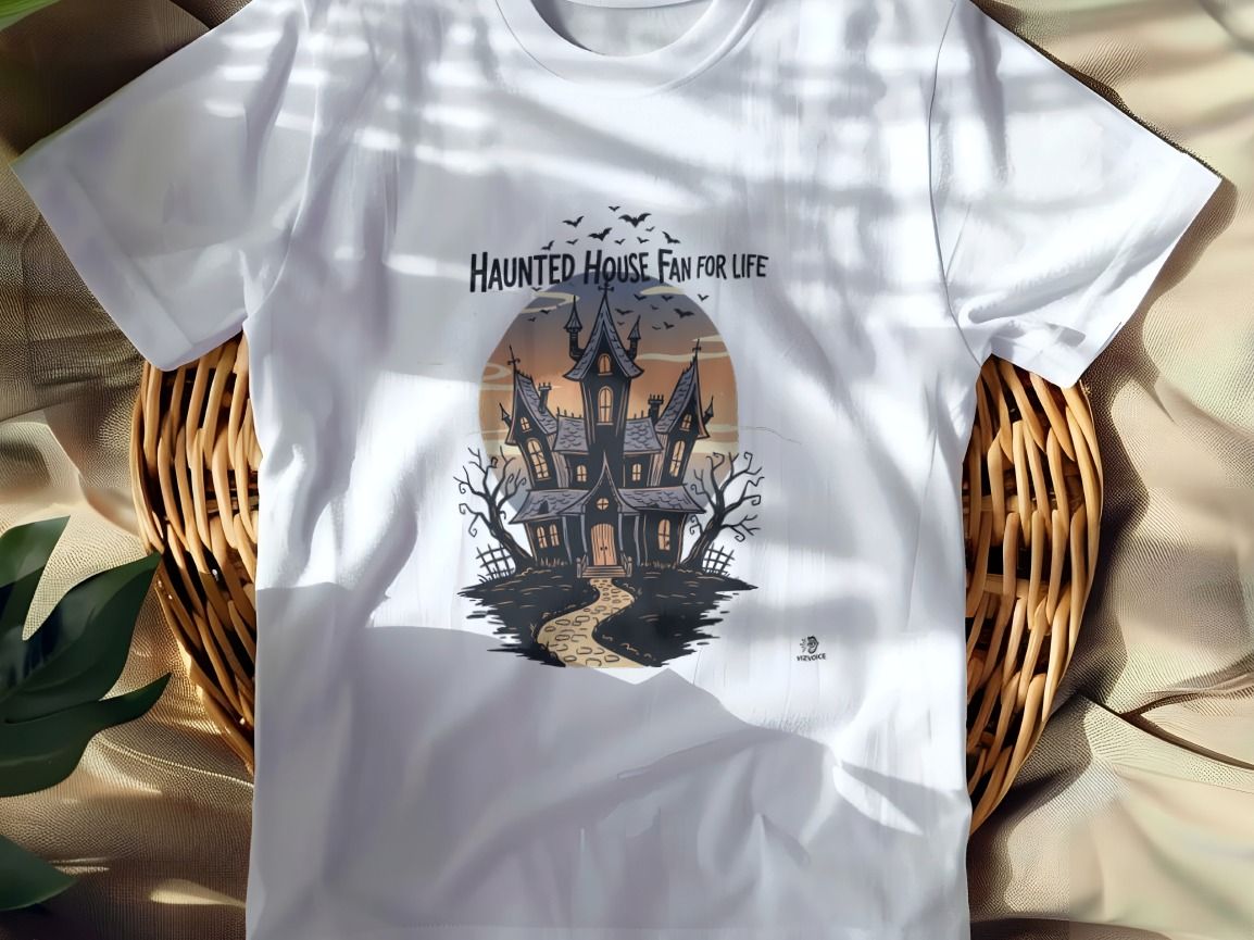 HAUNTED HOUSE FAN FOR LIFE | Spooky Halloween T-Shirt