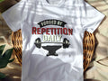 FORGED BY REPETITION DAILY | Motivational Weightlifting T-shirt