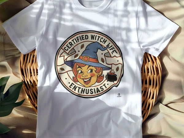 CERTIFIED WITCH LIFE ENTHUSIAST | Funny Halloween T-shirt