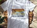 GOODBYE ROUTINE HELLO FREEDOM | Funny Retirement T-Shirt