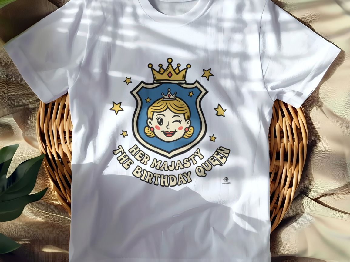 HER MAJESTY THE BIRTHDAY QUEEN | Fun Birthday T-Shirt