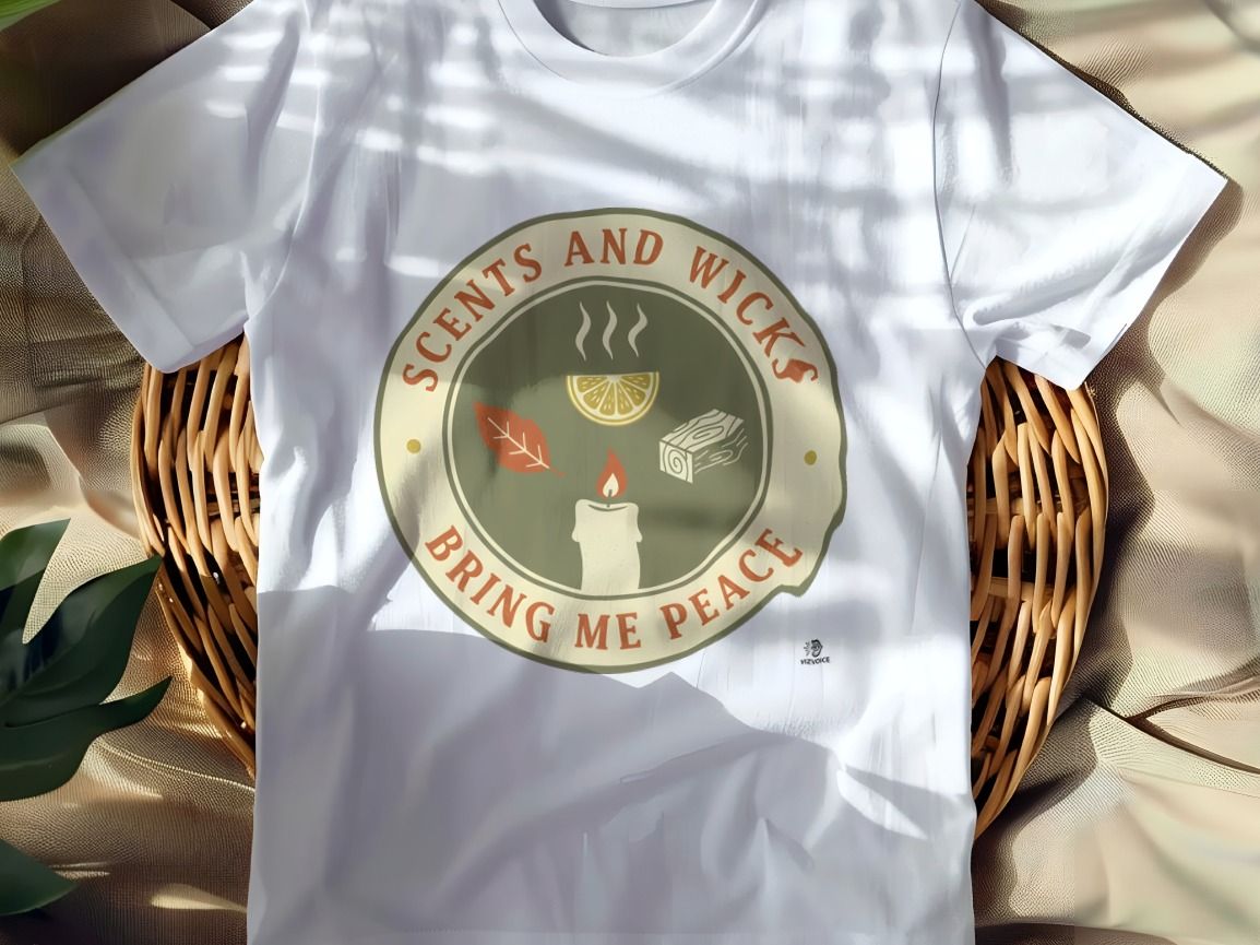 SCENTS AND WICKS BRING ME PEACE | Funny Candle Making T-shirt