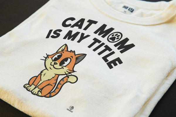 CAT MOM IS MY TITLE | Humorous Cat Mom T-Shirt