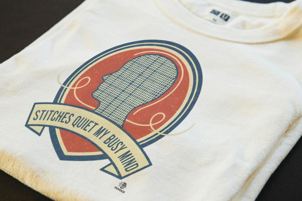 STITCHES QUIET MY BUSY MIND | Humorous Knitting T-Shirt