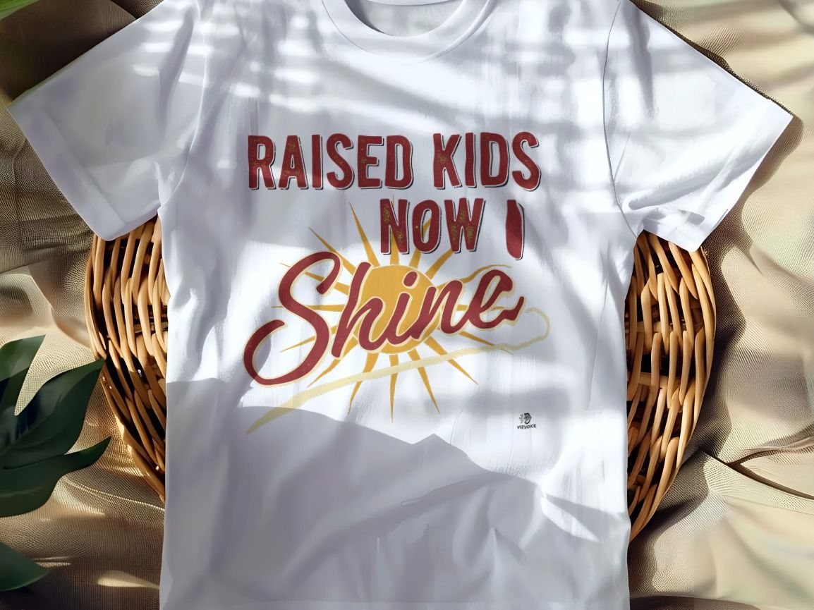 RAISED KIDS NOW I SHINE | Cool Grandma T-shirt