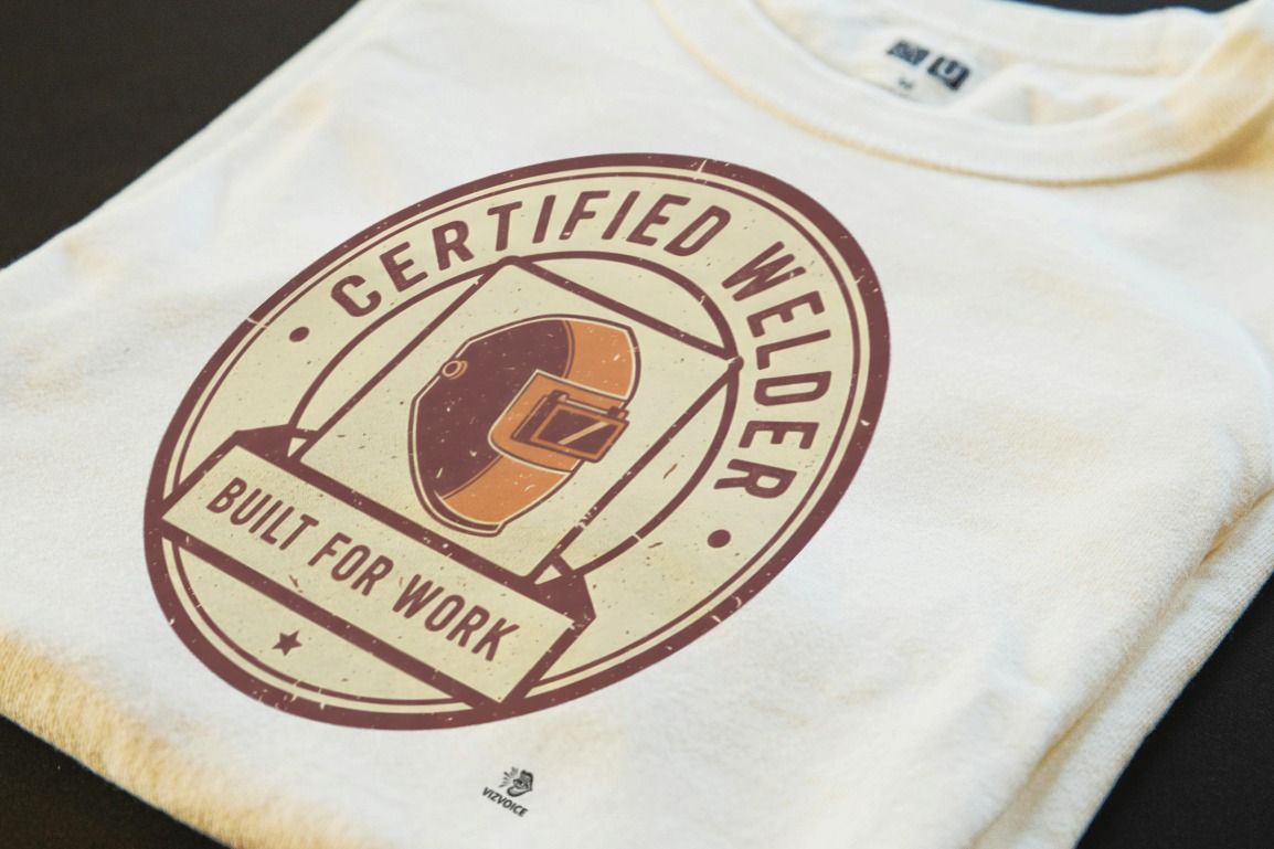 CERTIFIED WELDER BUILT FOR WORK | Humorous Welder T-Shirt