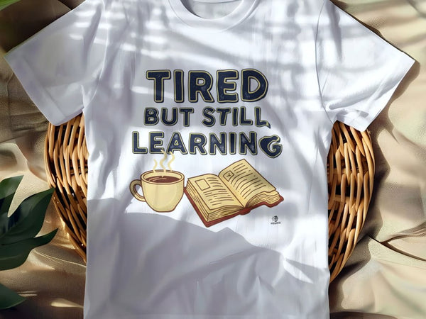 TIRED BUT STILL LEARNING | Funny Nursing Student T-Shirt