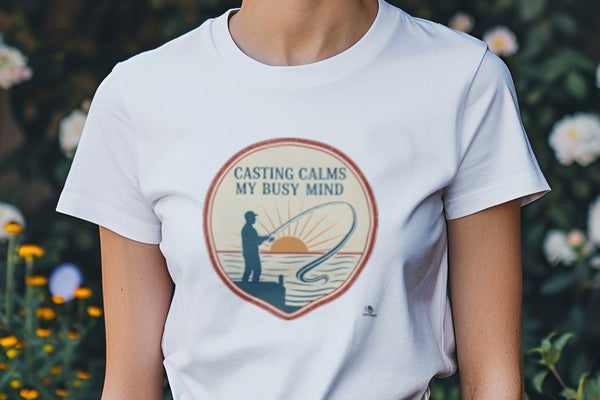 CASTING CALMS MY BUSY MIND | Humorous Fishing T-Shirt