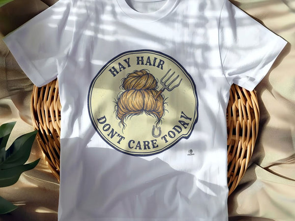 HAY HAIR DONT CARE TODAY | Funny Equestrian T-Shirt