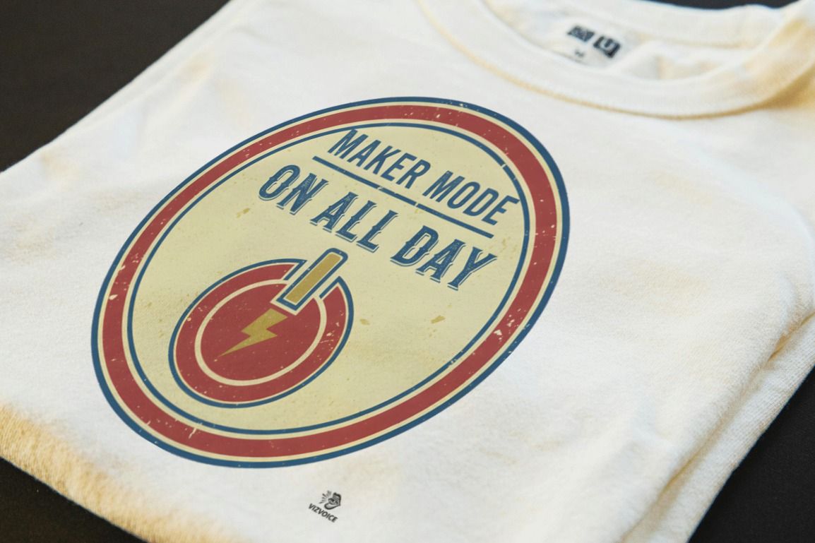 MAKER MODE ON ALL DAY | Humorous Woodworking T-Shirt