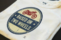 RAISED ON TWO WHEELS | Humorous T-Shirt for Motorcycle Lovers