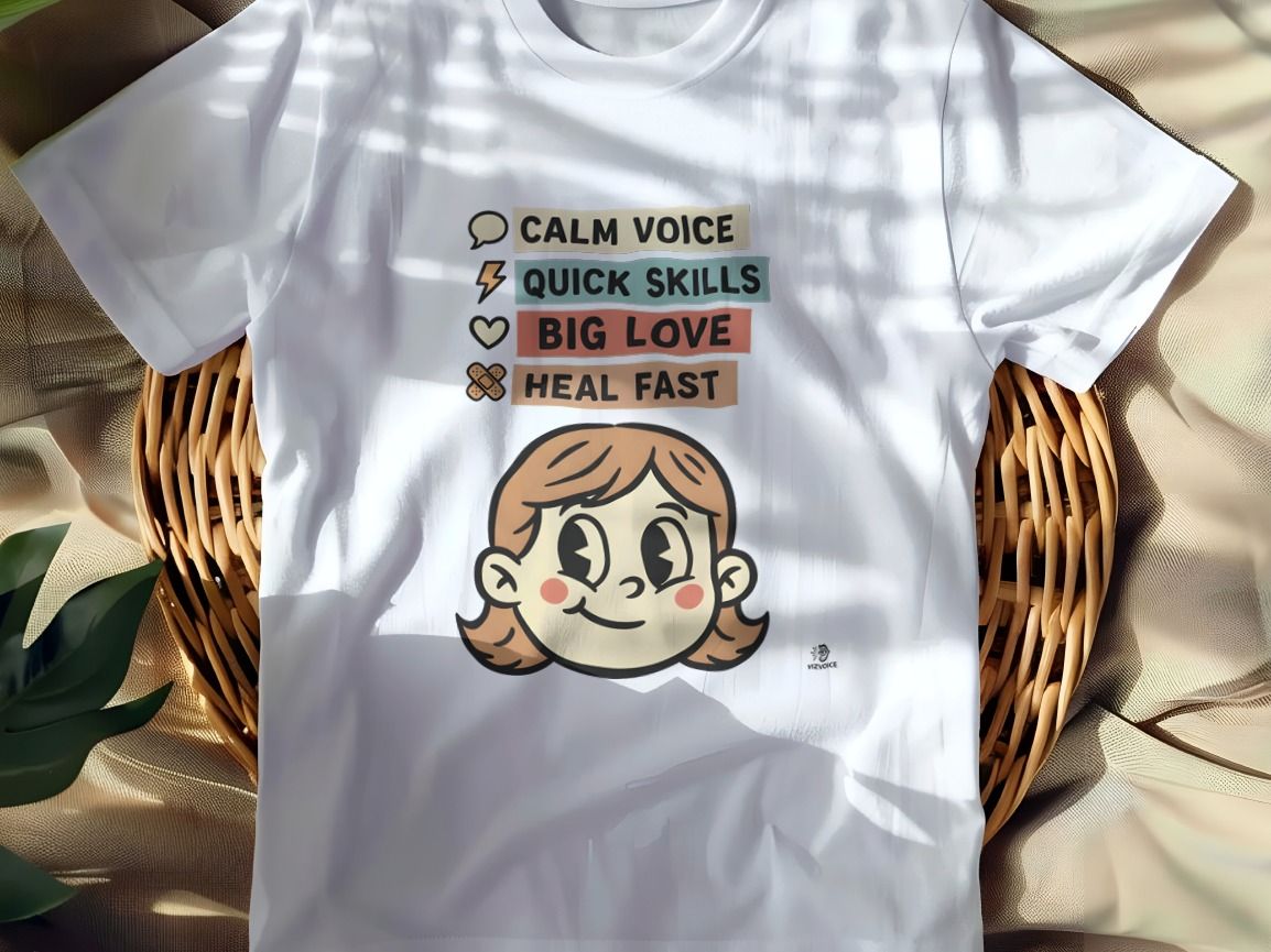 CALM VOICE QUICK SKILLS BIG LOVE | Funny T-Shirt for Nurses
