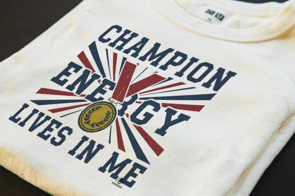 CHAMPION ENERGY LIVES IN ME | Confident Winners T-shirt