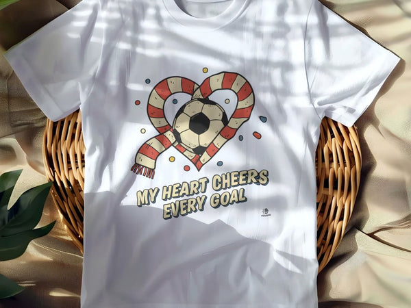 MY HEART CHEERS EVERY GOAL | Soccer Mom T-Shirt