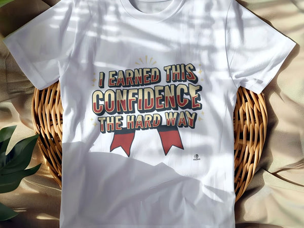 I EARNED THIS CONFIDENCE THE HARD WAY | Motivational T-Shirt