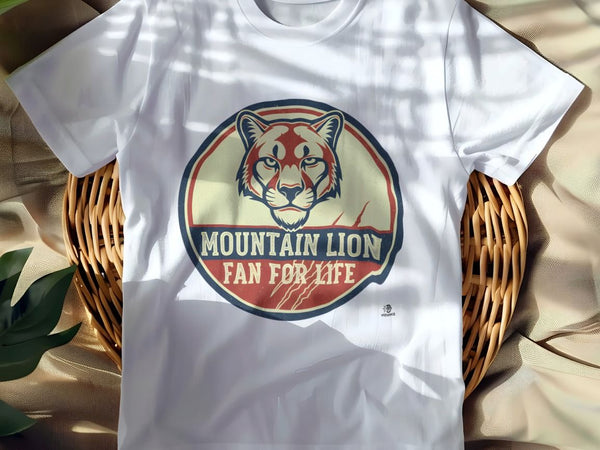 MOUNTAIN LION FAN FOR LIFE | Wild Animal T-Shirt
