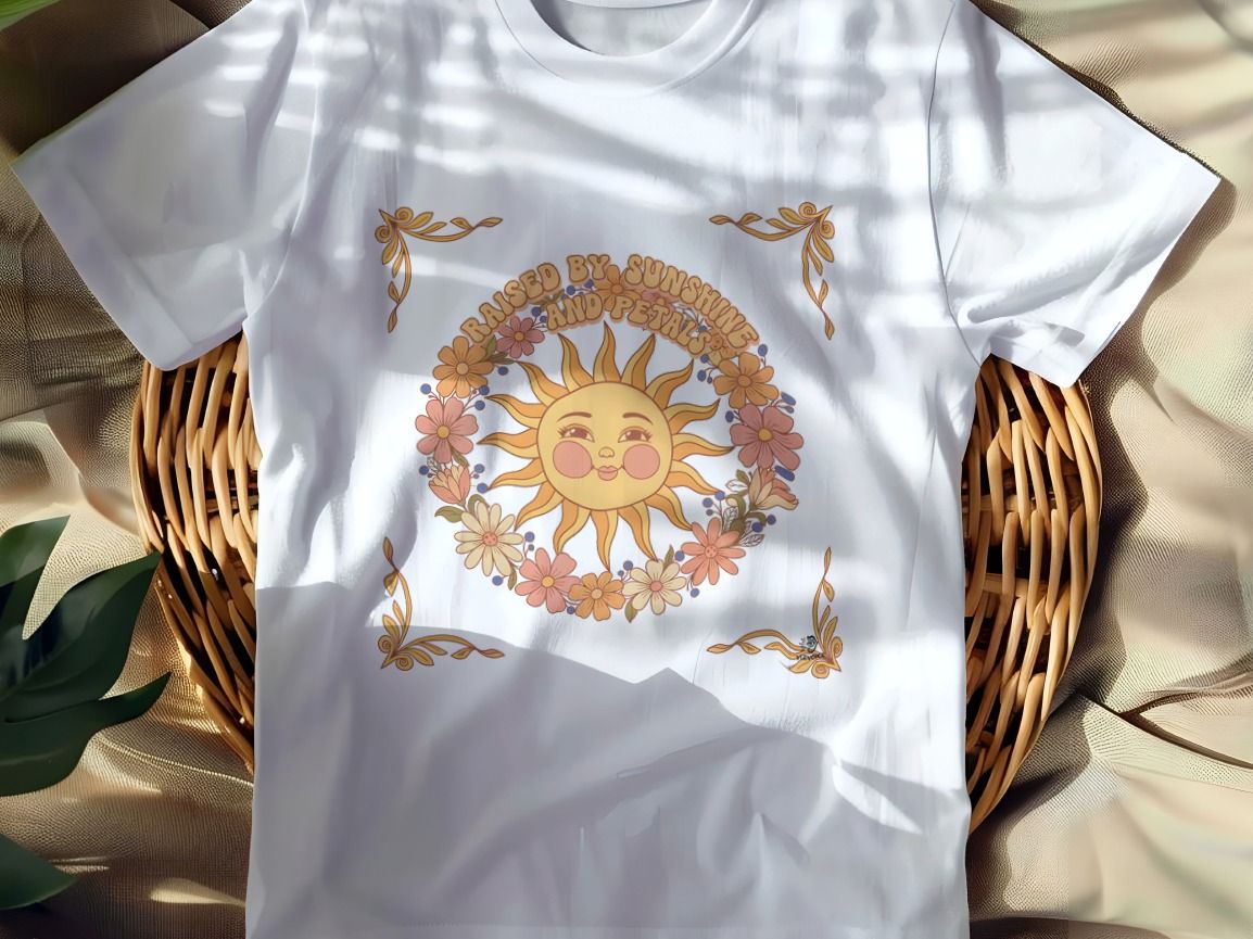 RAISED BY SUNSHINE AND PETALS | Flower Child T-shirt