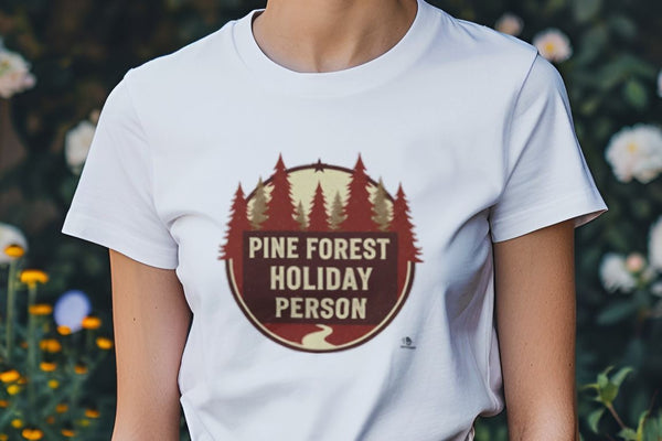 PINE FOREST HOLIDAY PERSON | Festive Nature Lover T-Shirt